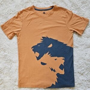 NWOT Tea Collection Cool Graphic Short Sleeve Tee Size 16 in Burnt Orange